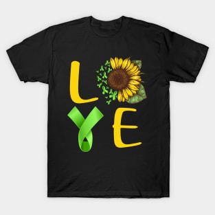 love gallbladder cancer sunflower T-Shirt